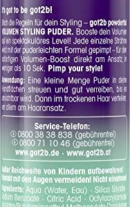 Got2B Schwarzkopf Powder'ful Unisex Root Hair Styling Powder, For Instant Volume and Root Boost, Vegan, 10g