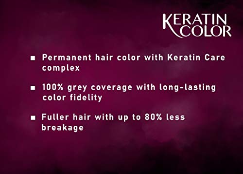 Schwarzkopf Keratin Color Permanent Hair Color Cream, 4.6 Intense Cocoa