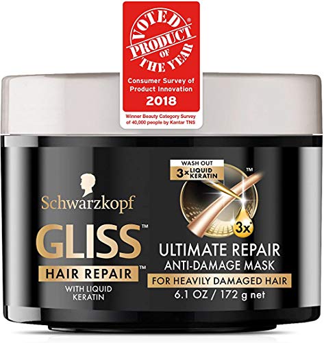 Gliss Mask Ultimate Repair Anti-Damage 6.1 Ounce Jar (180ml)