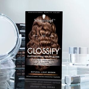 Schwarzkopf Glossify Customizable Color Gloss, Natural Light Brown