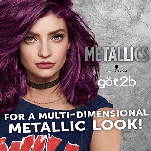 Schwarzkopf Got2b Metallics Permanent Hair Color, M69 Amethyst Chrome