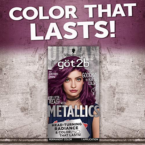 Schwarzkopf Got2b Metallics Permanent Hair Color, M69 Amethyst Chrome