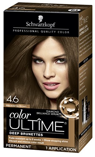 Schwarzkopf Color Ultime Hair Color Cream, 4.6 Macadamia Brown (Packaging May Vary)