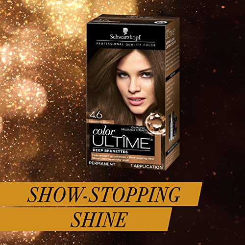 Schwarzkopf Color Ultime Hair Color Cream, 4.6 Macadamia Brown (Packaging May Vary)