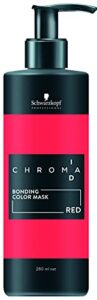 chromaid schwarzkopf bonding color mask (intense) red, 280 ml
