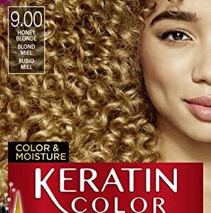 Schwarzkopf Keratin Color, Color & Moisture Permanent Hair Color Cream, 9.0 Honey Blonde