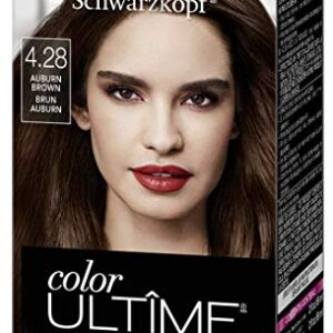 Schwarzkopf Color ultime permanent hair color creme, glam nights, 4.28 auburn brown