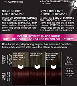 Schwarzkopf Color ultime permanent hair color creme, glam nights, 4.28 auburn brown