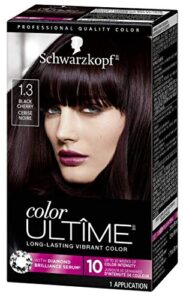 schwarzkopf color ultime permanent hair color cream, 1.3 black cherry