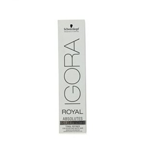 schwarzkopf igora royal absolutes silver white permanent hair dye 60ml – slate grey by schwarzkopf