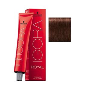 schwarzkopf igora royal 5-68 permanent color light brown chocolate red 2 ounce 60 milliliters