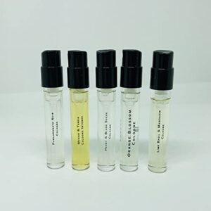 Jo Malone Set 5 London Fragrance Sample VIALS Different Scent 0.05oz/ 1.5ml each