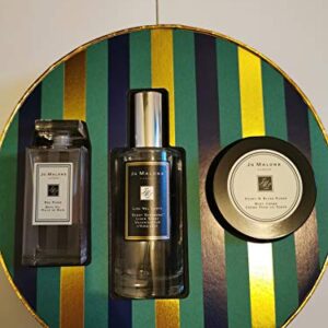 Jo Malone - Scented Bedtime Collection - Red Roses Bath Oil 1 Fl Oz. + Linen Spray 1.5 Fl. Oz. + Peony & Blush Suede Body Cream 1.7 Fl Oz.