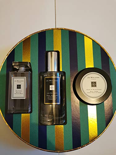 Jo Malone - Scented Bedtime Collection - Red Roses Bath Oil 1 Fl Oz. + Linen Spray 1.5 Fl. Oz. + Peony & Blush Suede Body Cream 1.7 Fl Oz.