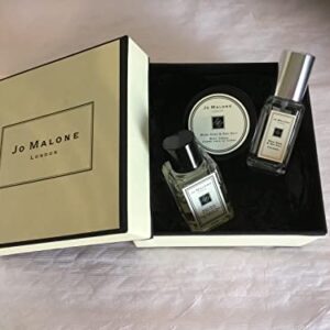 Jo Malone Wood Sage & Sea Salt, Peony & Blush suede duo. Mini Travel size .3oz / 9ml each.