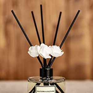 CULTURE & NATURE Reed Diffuser 6.7 oz (200ml) English Pear & Freesia Scented Reed Diffuser Set