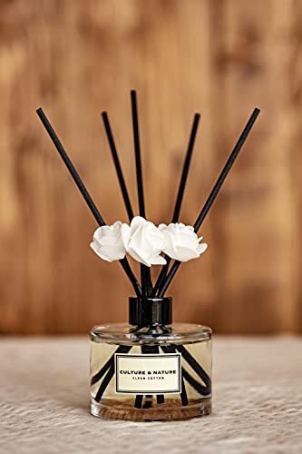 CULTURE & NATURE Reed Diffuser 6.7 oz (200ml) English Pear & Freesia Scented Reed Diffuser Set