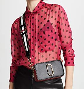 Marc Jacobs Women's The Snapshot, Black/Red, One Size