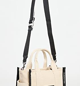 Marc Jacobs Women's The Jacquard Mini Tote Bag, Warm Sand, Tan, Graphic, One Size