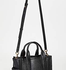 Marc Jacobs Women's The Leather Mini Tote Bag, Black, One Size