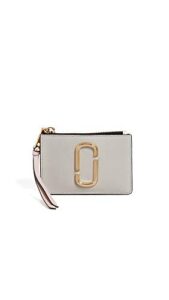 marc jacobs women’s snapshot top zip multi wallet, dust multi, one size
