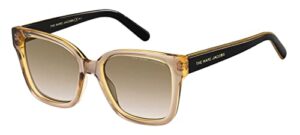 marc jacobs women’s marc 458/s square sunglasses, brown/brown gradient, 53mm, 19mm