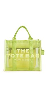 marc jacobs women’s the medium tote, bright green, one size