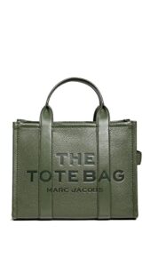 marc jacobs women’s the small tote, bronze green, one size