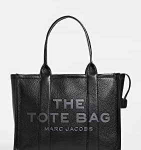 Marc Jacobs Women's The Leather Tote Bag, Black, One Size