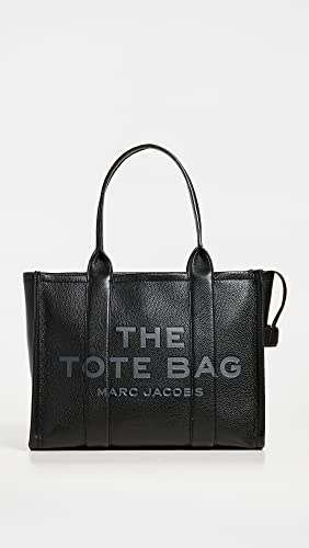 Marc Jacobs Women's The Leather Tote Bag, Black, One Size