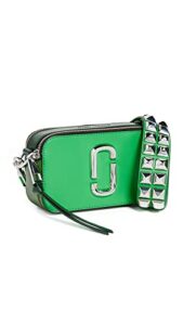 marc jacobs women’s the studded snapshot, fern green multi, one size