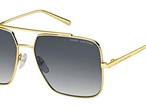 Marc Jacobs Women's Marc 486/S Square Sunglasses, Gold/Gray Shaded, 56mm, 15mm