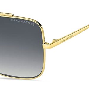 Marc Jacobs Women's Marc 486/S Square Sunglasses, Gold/Gray Shaded, 56mm, 15mm