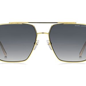 Marc Jacobs Women's Marc 486/S Square Sunglasses, Gold/Gray Shaded, 56mm, 15mm