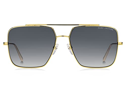 Marc Jacobs Women's Marc 486/S Square Sunglasses, Gold/Gray Shaded, 56mm, 15mm