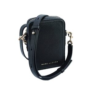 Marc Jacobs H131L01RE21-001 Black With Gold Hardware Women's North South Leather Crossbody Bag