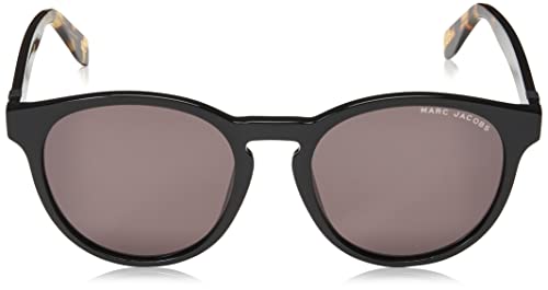 Marc Jacobs Marc 351/S Round Sunglasses, Black/Gray, 52mm, 19mm