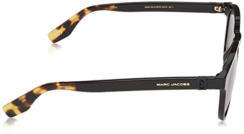 Marc Jacobs Marc 351/S Round Sunglasses, Black/Gray, 52mm, 19mm