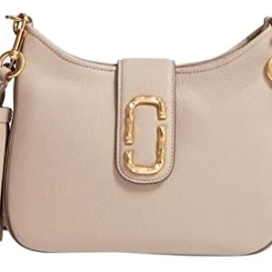 Marc Jacobs Interlock Small Leather Hobo Crossbody Bag, Taupe