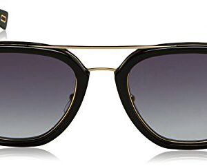 Marc Jacobs MARC172/S Aviator Sunglasses, Black Gold/Dark Gray Gradient, 54 mm