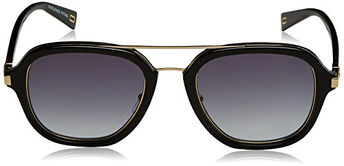 Marc Jacobs MARC172/S Aviator Sunglasses, Black Gold/Dark Gray Gradient, 54 mm