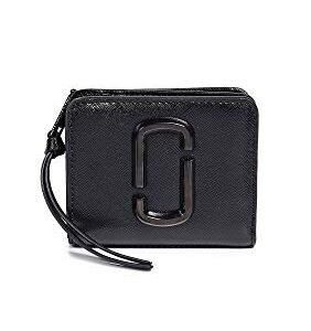 Marc Jacobs Women's The Snapshot DTM Mini Compact Wallet, Black, One Size