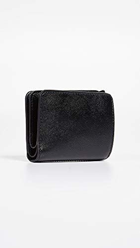 Marc Jacobs Women's The Snapshot DTM Mini Compact Wallet, Black, One Size