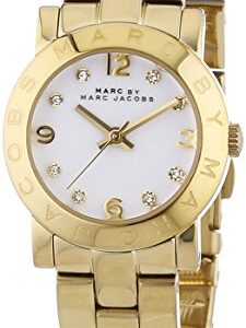 Marc by Marc Jacobs Women's MBM3057 Mini Amy Gold-Tone Stainless Steel Watch with Link Bracelet