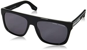 marc jacobs womens marc 357/s sunglasses, black/gray, 56mm 17mm us
