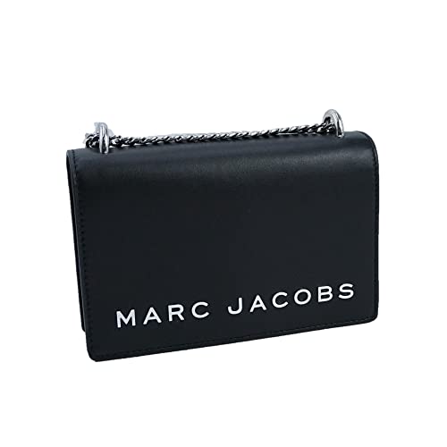 Marc Jacobs M0015908-009 Black/Silver Hardware Small Women's Double Take Leather Crossbody