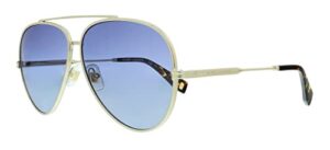 marc jacobs mj 1007/s gb 006j gold havana aviator sunglasses for womens