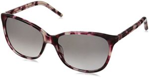marc jacobs women’s marc78/s oval sunglasses, pink havana/gray gradient, 57 mm
