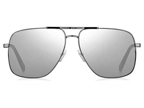 Marc Jacobs Men's Marc 387/S Navigator Sunglasses, Black/Silver Mirrored, 60mm, 14mm