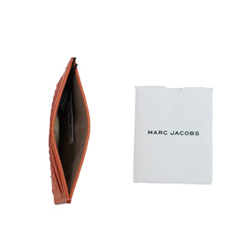 Marc Jacobs S102L01FA21-854 Melon Orange With Silver Hardware Women's Leather Card Case